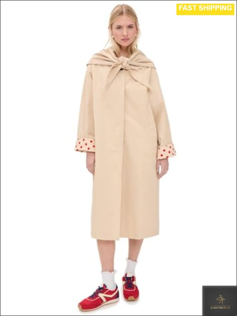 Women's Trench Coat Mid-Weight Twill Long Sleeve Notch Collar Classic
